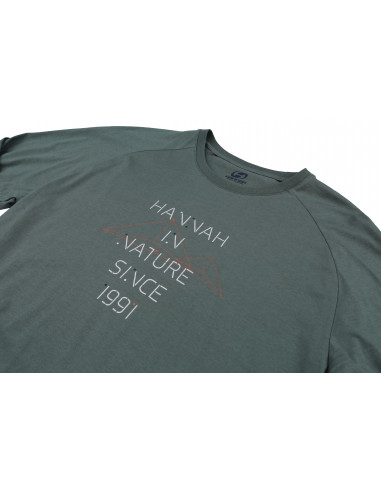 Mens city T-shirt, L/S GRUTE laurel wreath