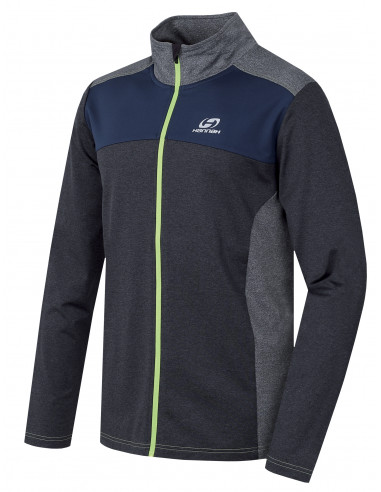 Mens active sweatshirt CHARDON dark gray mel/light gray mel