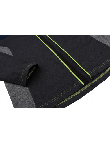 Mens active sweatshirt CHARDON dark gray mel/light gray mel