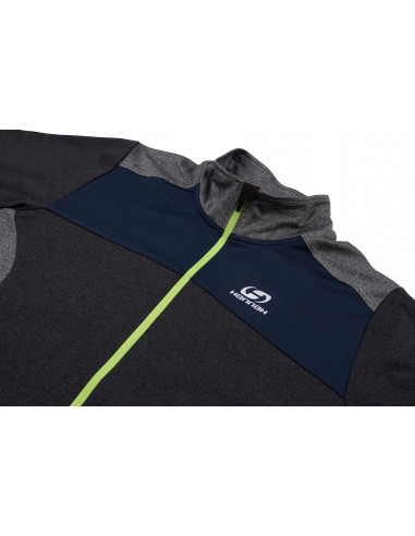 Mens active sweatshirt CHARDON dark gray mel/light gray mel