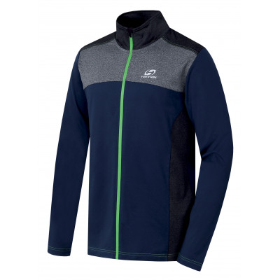 Mens active sweatshirt CHARDON midnight navy/dark gray mel