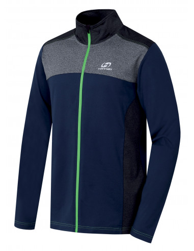 Mens active sweatshirt CHARDON midnight navy/dark gray mel