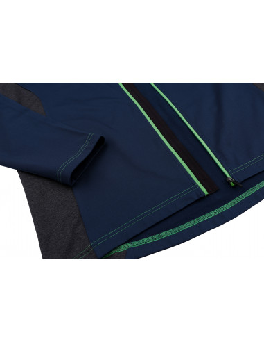 Mens active sweatshirt CHARDON midnight navy/dark gray mel