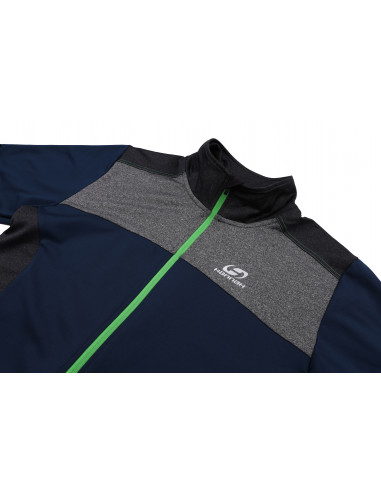 Mens active sweatshirt CHARDON midnight navy/dark gray mel