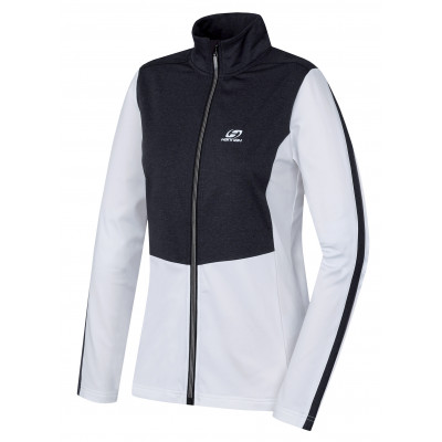 Ladies active sweatshirt CHER bright white/dark gray mel