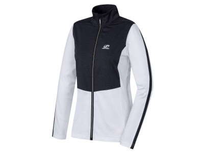 Ladies active sweatshirt CHER bright white/dark gray mel