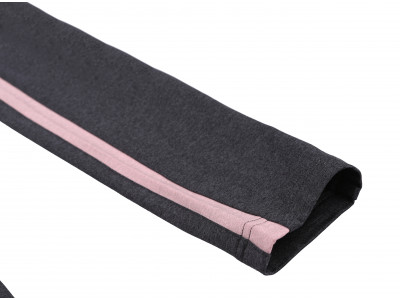 Ladies active sweatshirt CHER dark gray mel/crystal rose mel