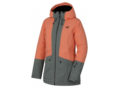 Ladies snowsport jacket MALIKA cantaloupe/shadow