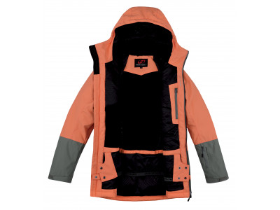 Ladies snowsport jacket MALIKA cantaloupe/shadow