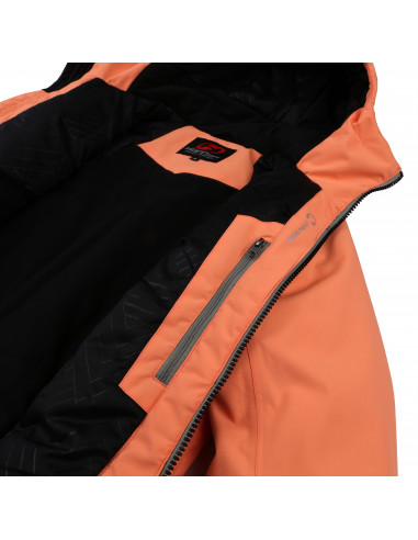 Ladies snowsport jacket MALIKA cantaloupe/shadow