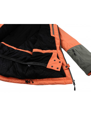 Ladies snowsport jacket MALIKA cantaloupe/shadow