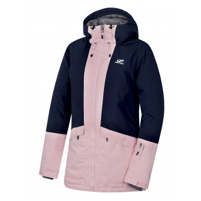 Ladies snowsport jacket MALIKA dress blues/seashell pink
