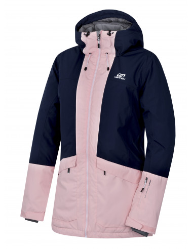 Ladies snowsport jacket MALIKA dress blues/seashell pink