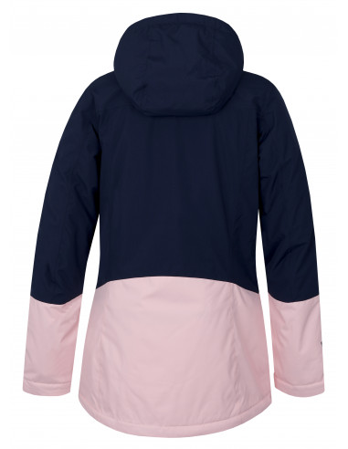 Ladies snowsport jacket MALIKA dress blues/seashell pink