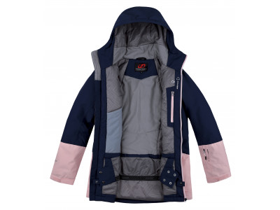Ladies snowsport jacket MALIKA dress blues/seashell pink