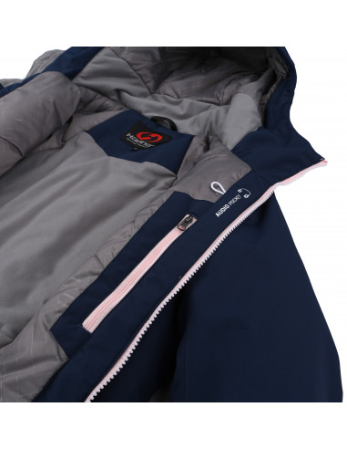 Ladies snowsport jacket MALIKA dress blues/seashell pink