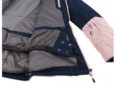 Ladies snowsport jacket MALIKA dress blues/seashell pink
