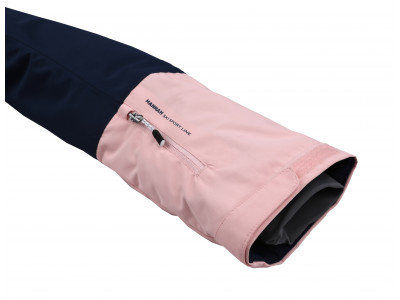 Ladies snowsport jacket MALIKA dress blues/seashell pink