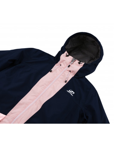 Ladies snowsport jacket MALIKA dress blues/seashell pink