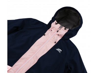 Ladies snowsport jacket MALIKA dress blues/seashell pink