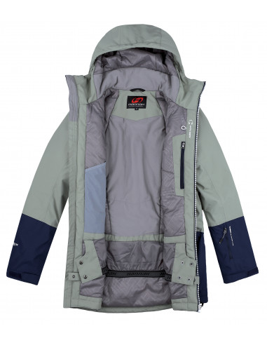 Ladies snowsport jacket MALIKA shadow/dress blues