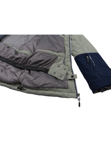 Ladies snowsport jacket MALIKA shadow/dress blues