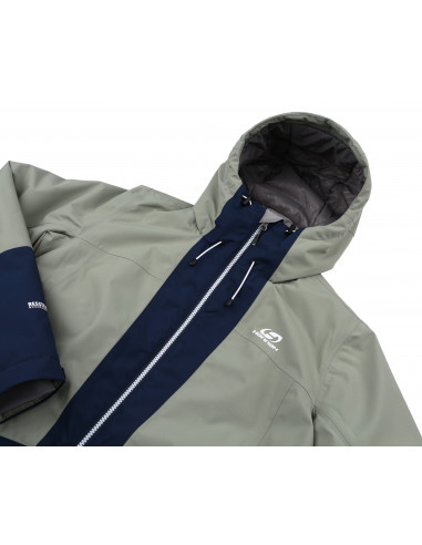 Ladies snowsport jacket MALIKA shadow/dress blues