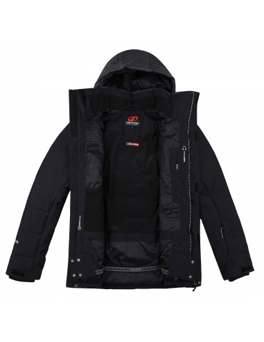 Mens snowsport jacket MEDWINE anthracite/dark gray mel