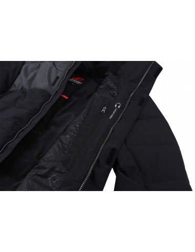 Mens snowsport jacket MEDWINE anthracite/dark gray mel