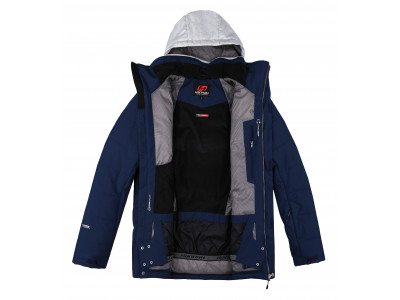 Mens snowsport jacket MEDWINE dress blues/light gray mel