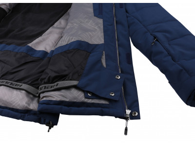 Mens snowsport jacket MEDWINE dress blues/light gray mel