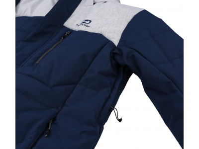 Mens snowsport jacket MEDWINE dress blues/light gray mel