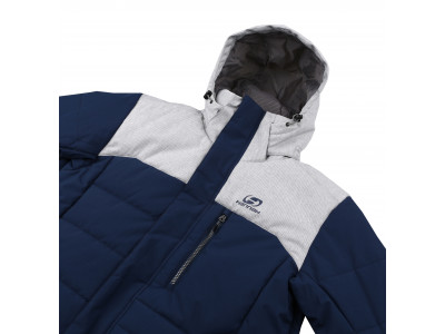 Mens snowsport jacket MEDWINE dress blues/light gray mel