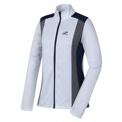 Ladies trekking sweatshirt NALA bright white/light gray mel