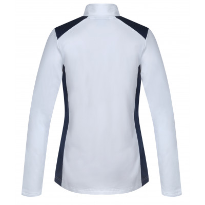 Ladies trekking sweatshirt NALA bright white/light gray mel 2