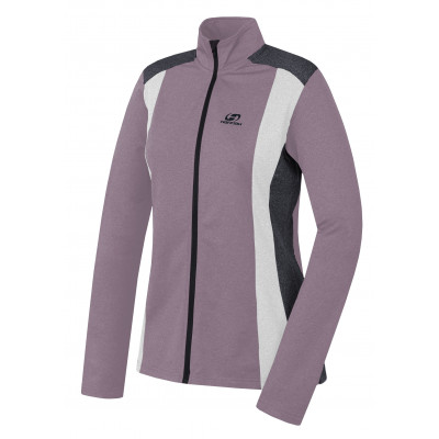 Ladies trekking sweatshirt NALA crystal rose mel/bright white