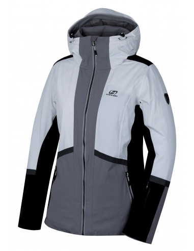 Ladies snowsport jacket SARAH bright white/frost gray
