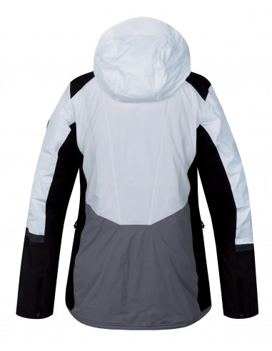 Ladies snowsport jacket SARAH bright white/frost gray