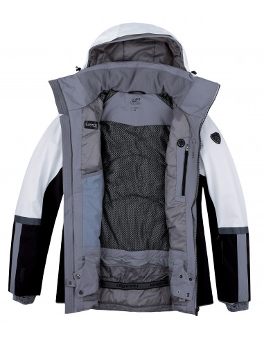 Ladies snowsport jacket SARAH bright white/frost gray
