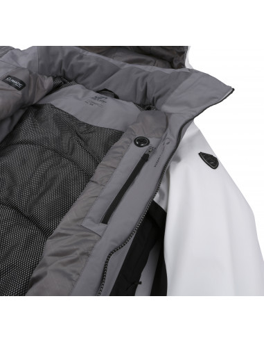 Ladies snowsport jacket SARAH bright white/frost gray