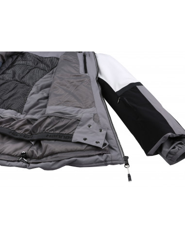 Ladies snowsport jacket SARAH bright white/frost gray