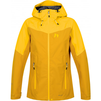 Ladies trekking jacket ABIGAIL golden yellow/spectra yellow