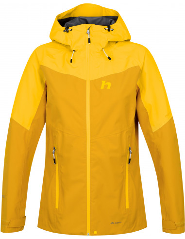 Ladies trekking jacket ABIGAIL golden yellow/spectra yellow