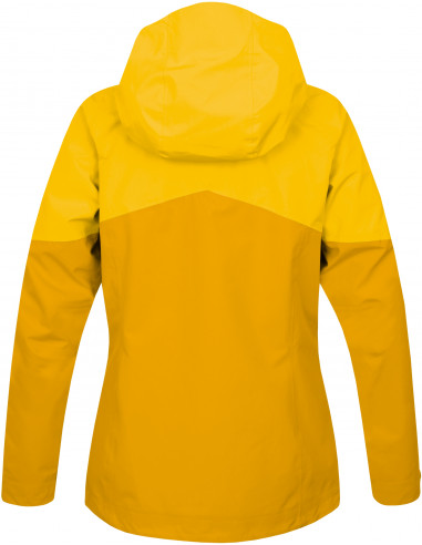Ladies trekking jacket ABIGAIL golden yellow/spectra yellow