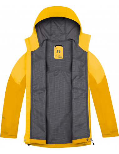 Ladies trekking jacket ABIGAIL golden yellow/spectra yellow