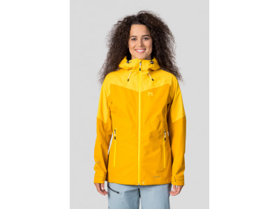Ladies trekking jacket ABIGAIL golden yellow/spectra yellow