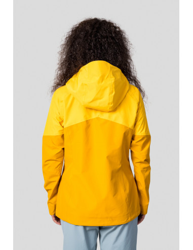 Ladies trekking jacket ABIGAIL golden yellow/spectra yellow