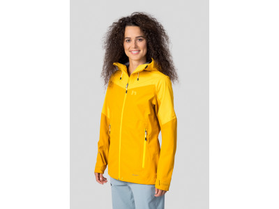 Ladies trekking jacket ABIGAIL golden yellow/spectra yellow