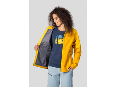 Ladies trekking jacket ABIGAIL golden yellow/spectra yellow