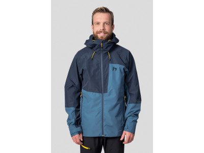 Vīriešu pārgājienu jaka ALAGAN ūdens zila/dīķa zaļa